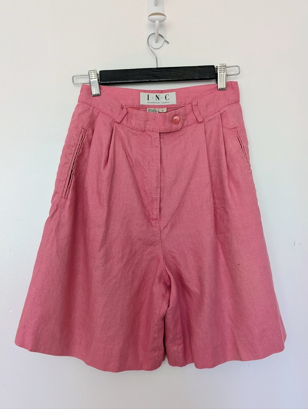 Vintage 100% Linen Shorts 26